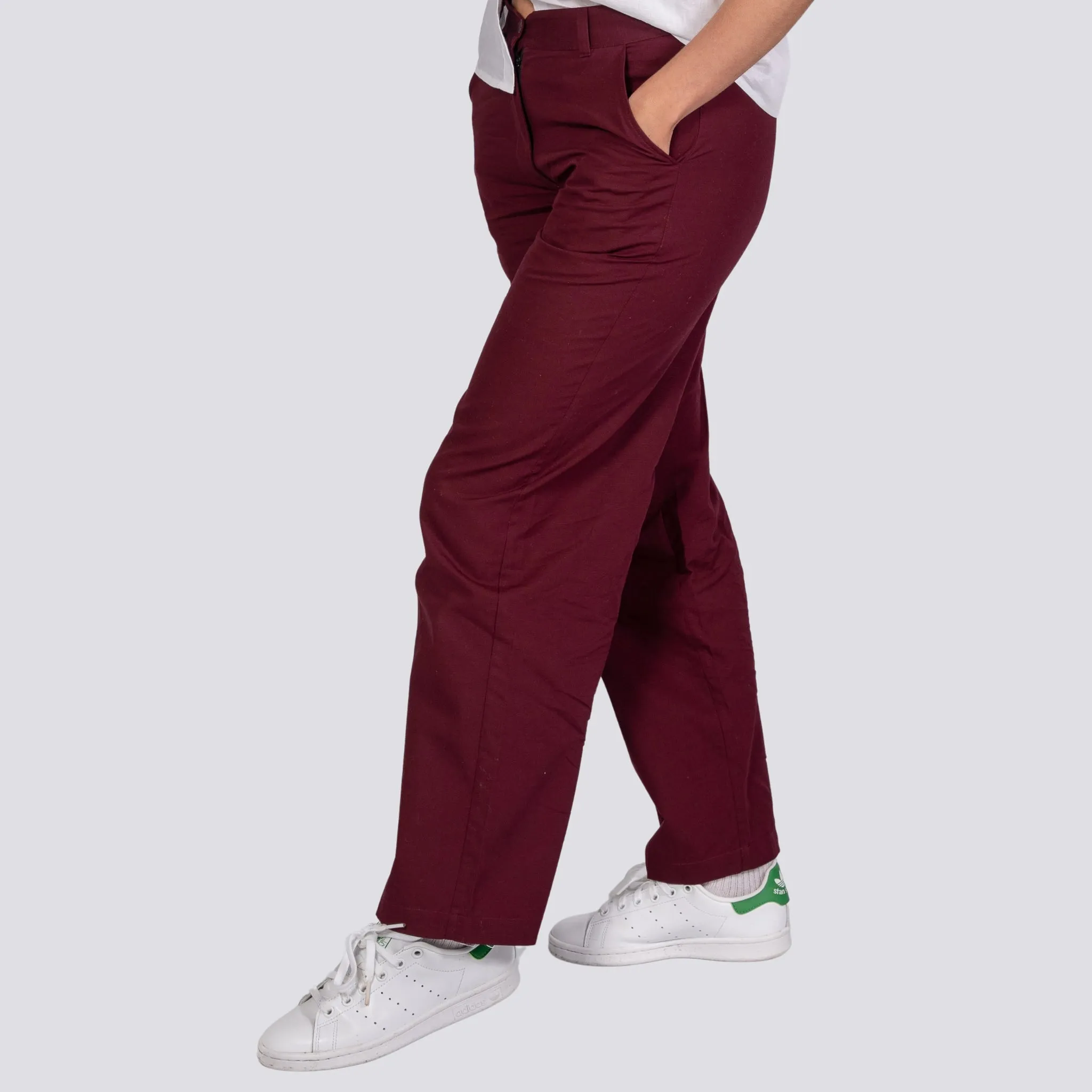 Embrace Enchanting Elegance with Sustainability: Black Rose Elegance Linen Trousers