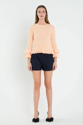 English Factory - Ruffle Detail Sweater