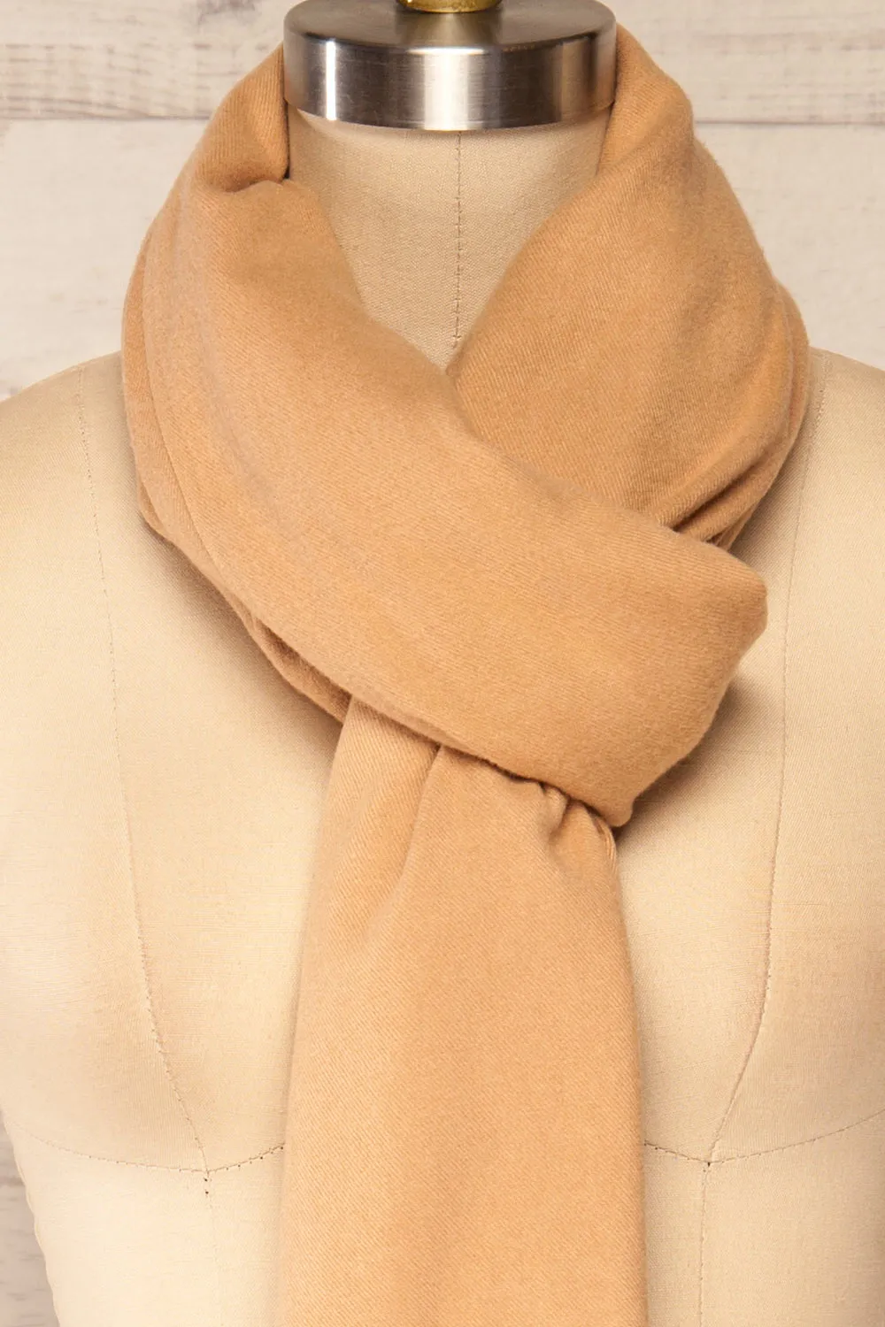 Epanouissement Beige | Soft Knit Scarf