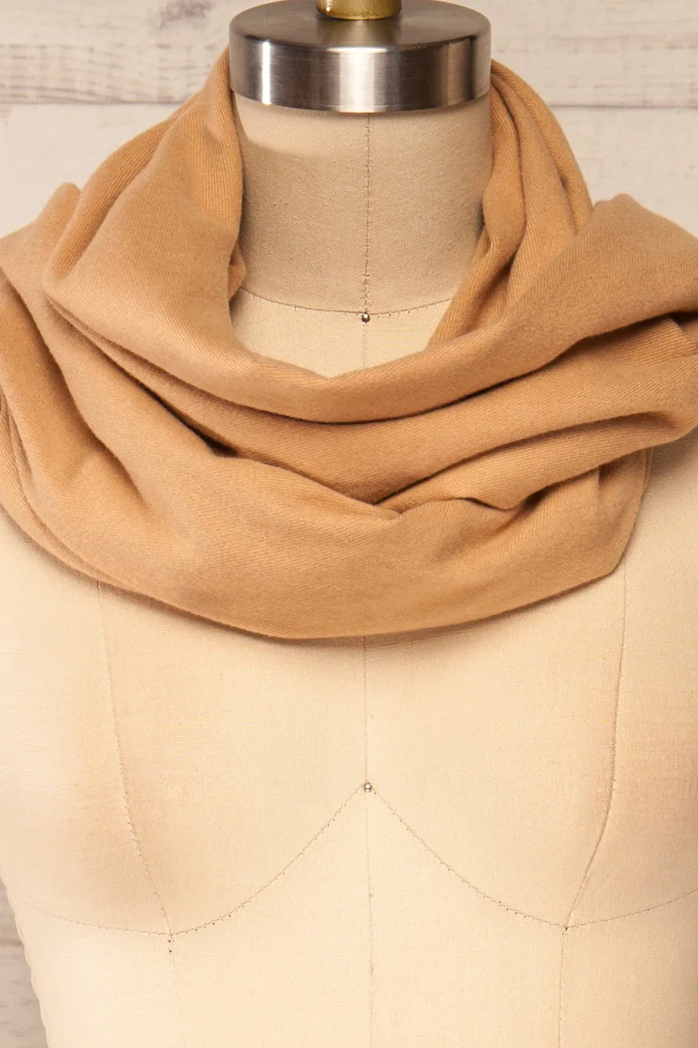 Epanouissement Beige | Soft Knit Scarf