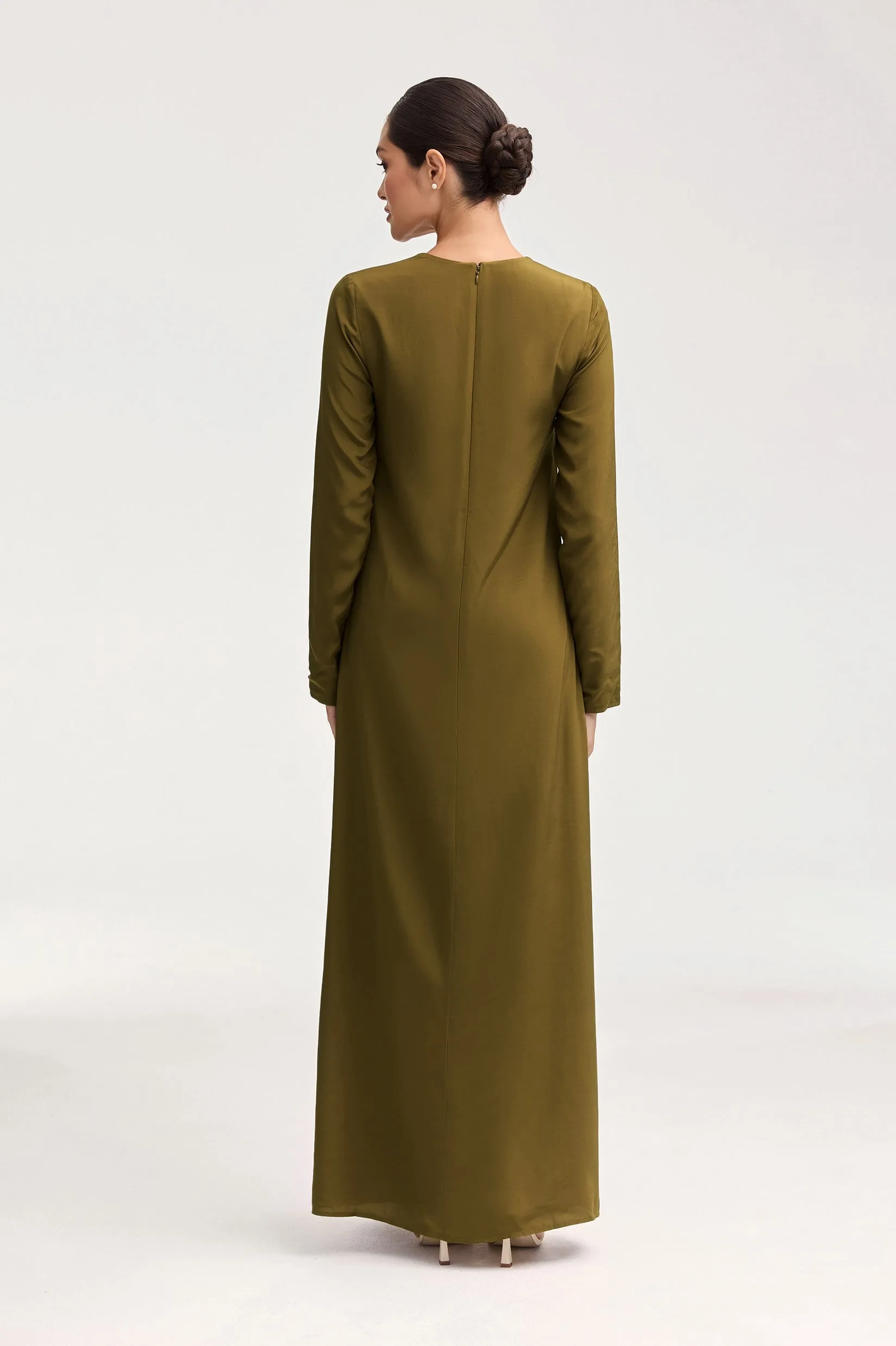 Estee Viscose Maxi Dress - Olive Night