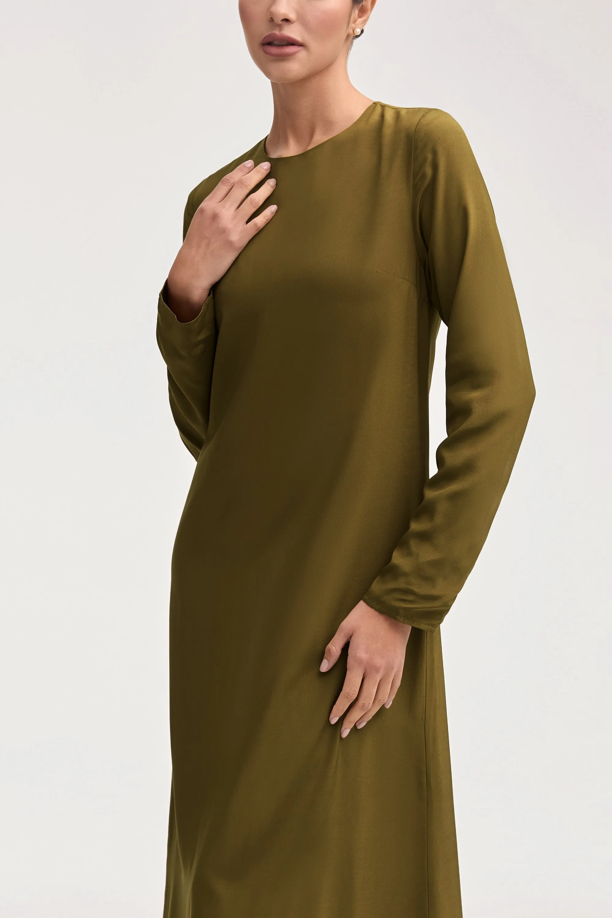 Estee Viscose Maxi Dress - Olive Night