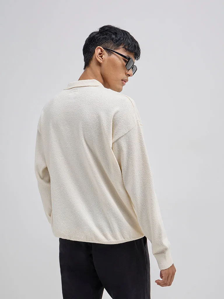 ETA Off-White Knitted Relaxed-Fit Sweater