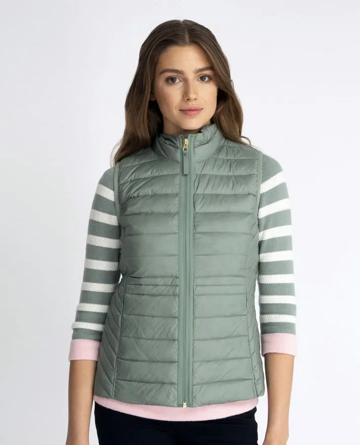 Eucalyptus Down Longerline Vest