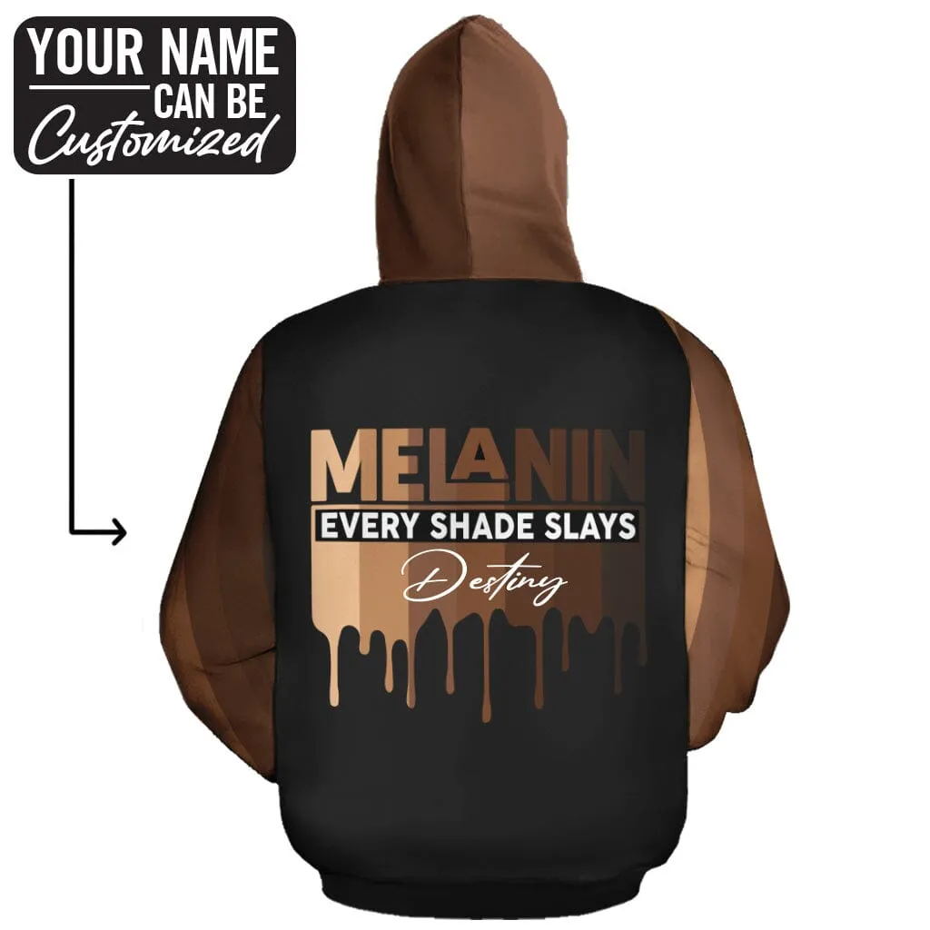 Every Shade Slays Melanin All-over Hoodie