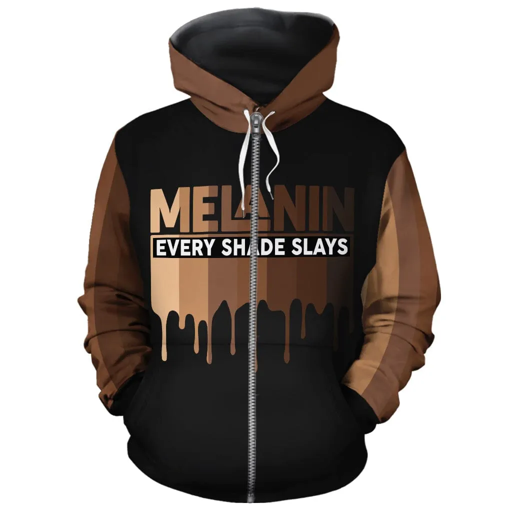 Every Shade Slays Melanin All-over Hoodie