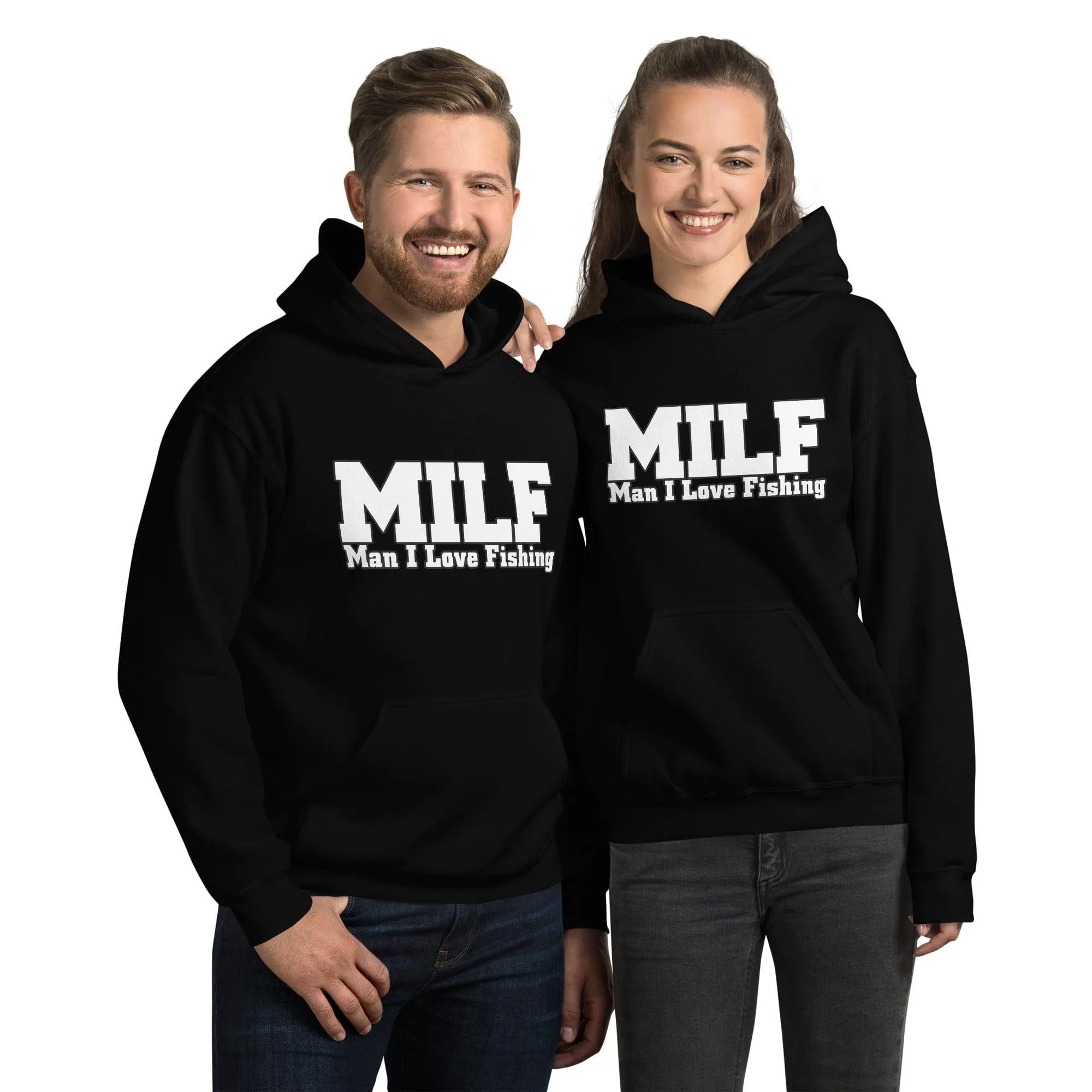 Fishing Hoodie MILF Man I Love Fishing Unisex Pullover