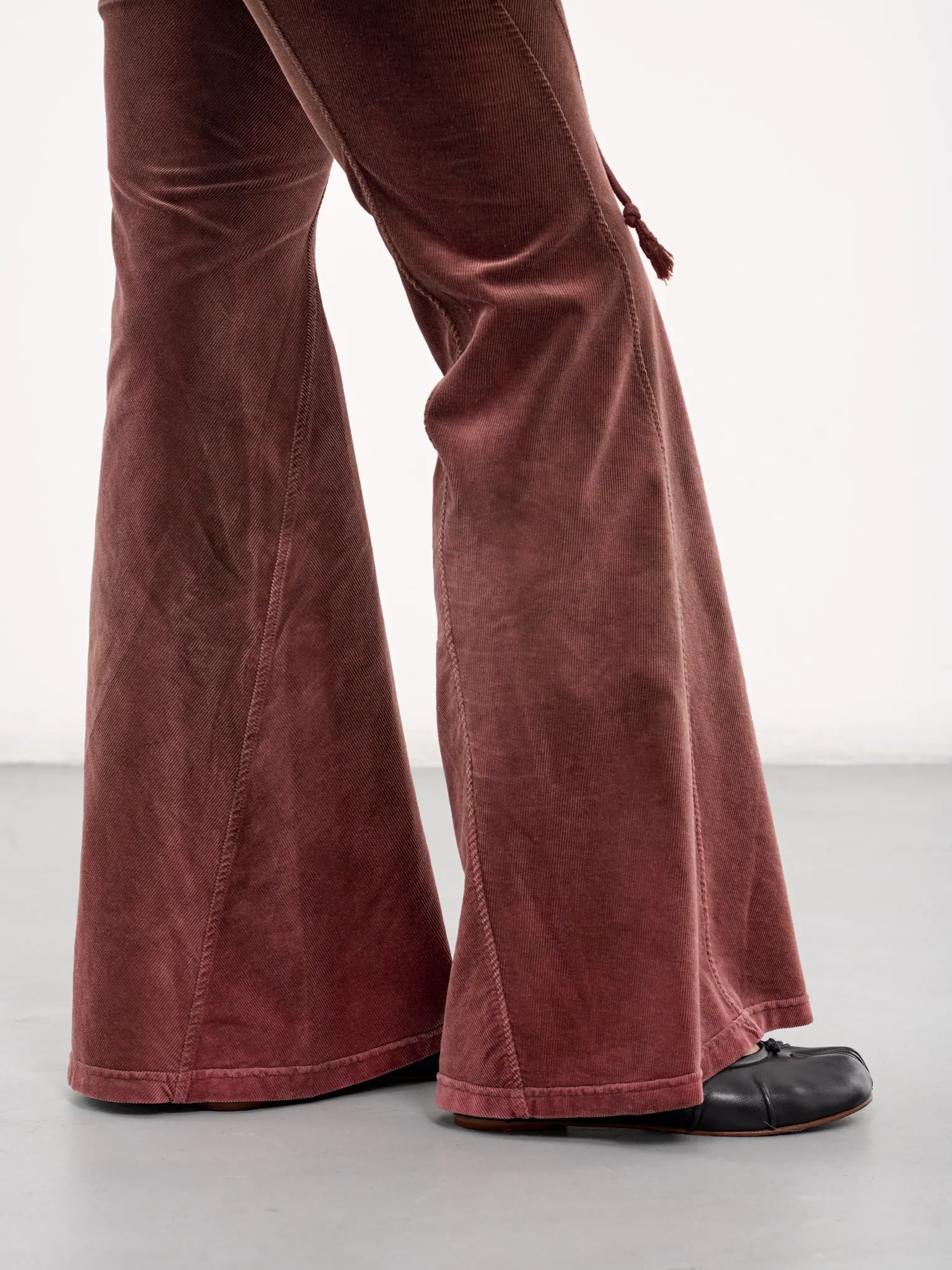 Flared Corduroy Trousers (PT06C1BR440-BROWN)