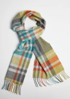 Foxford Lambswool Scarf | Multi Check