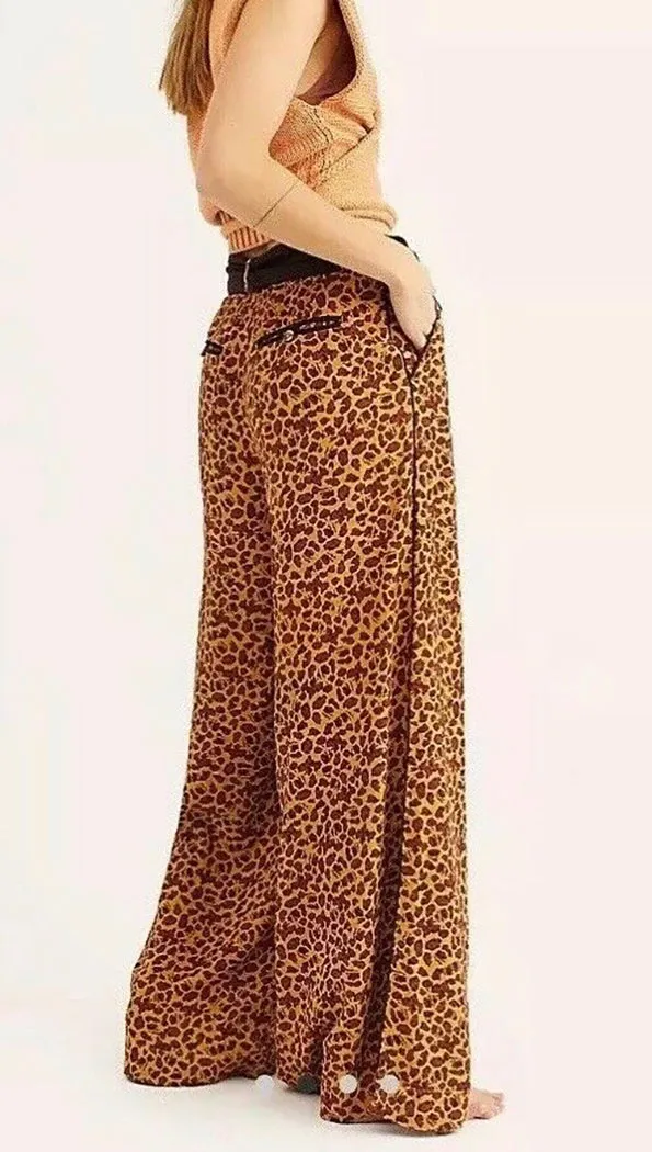 Free People Bennie Pants Leopard