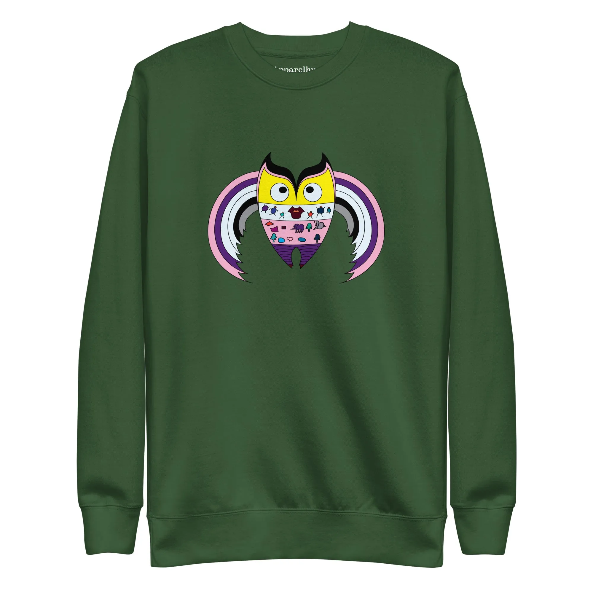 Fun and Playful Owl Sweatshirt Design, Premium Quality and Stylish, Cozy Sweater, Graphic Sweater