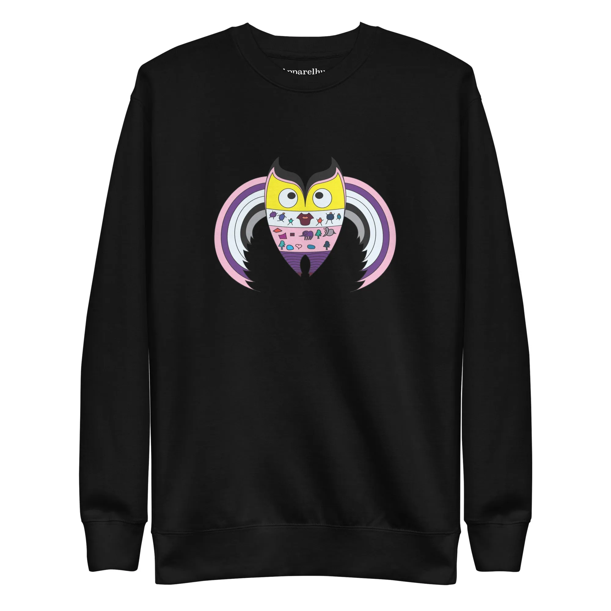 Fun and Playful Owl Sweatshirt Design, Premium Quality and Stylish, Cozy Sweater, Graphic Sweater