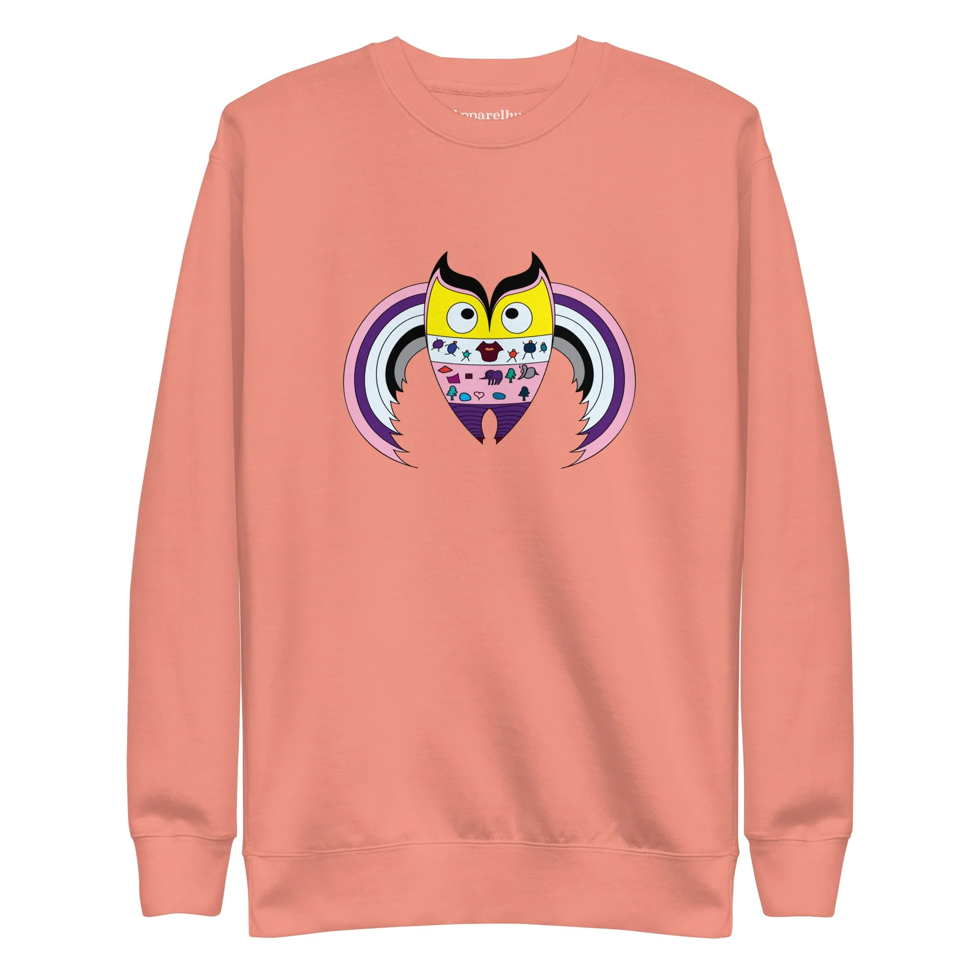 Fun and Playful Owl Sweatshirt Design, Premium Quality and Stylish, Cozy Sweater, Graphic Sweater