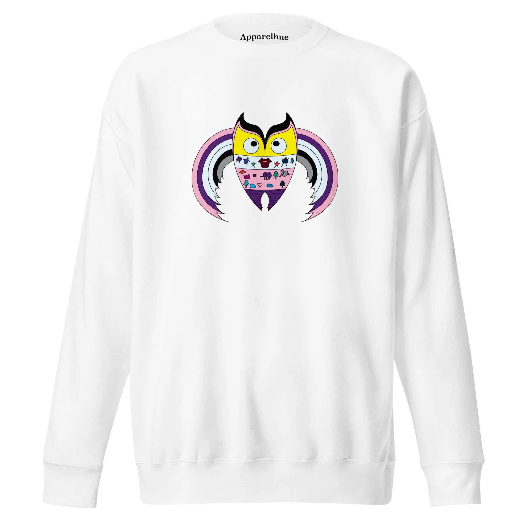 Fun and Playful Owl Sweatshirt Design, Premium Quality and Stylish, Cozy Sweater, Graphic Sweater