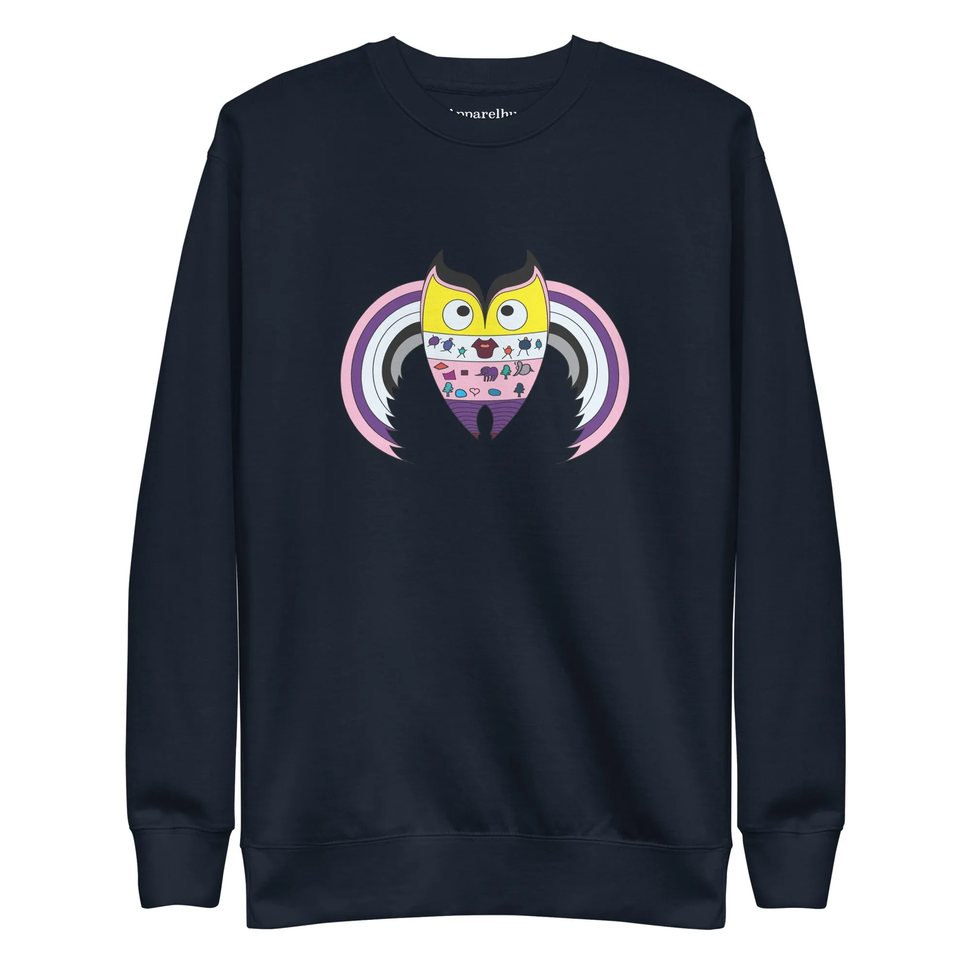 Fun and Playful Owl Sweatshirt Design, Premium Quality and Stylish, Cozy Sweater, Graphic Sweater