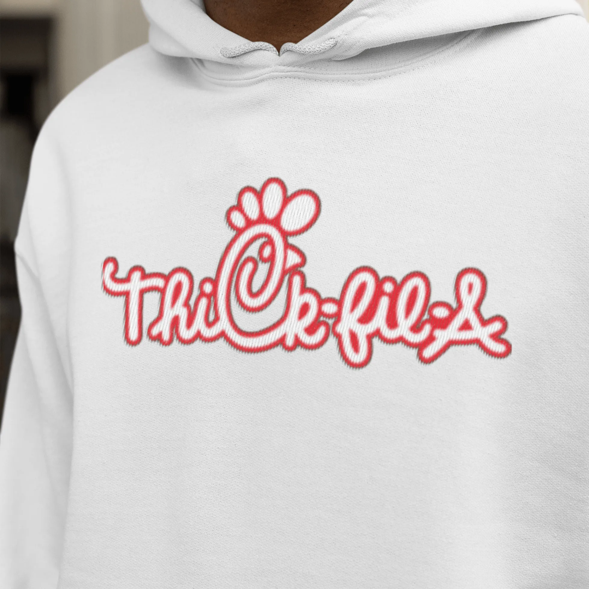 Funny Logo Hoodie Ultra Soft Thick-Fil-A Blended Cotton Midweight Unisex Pullover