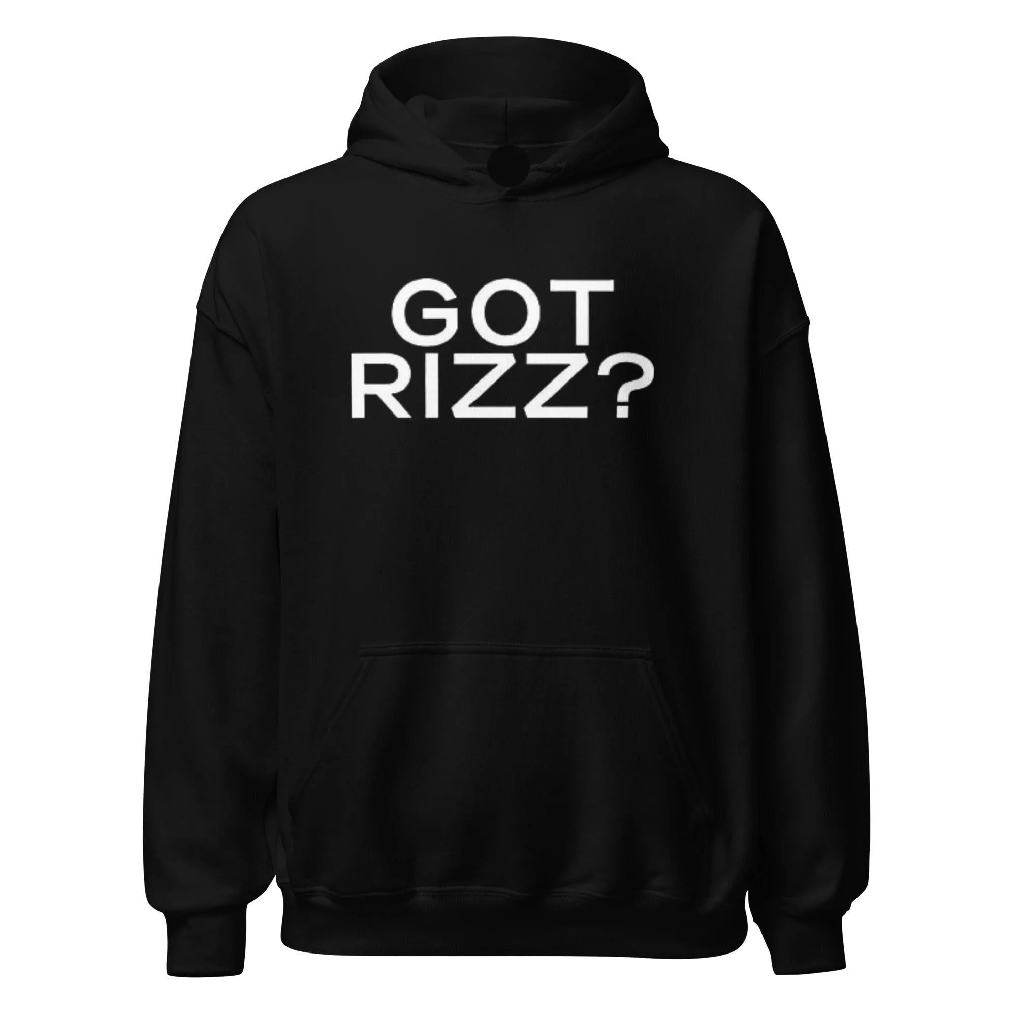 Funny Meme Hoodie Got Rizz? Midweight Ultra Soft Blended Cotton Pullover