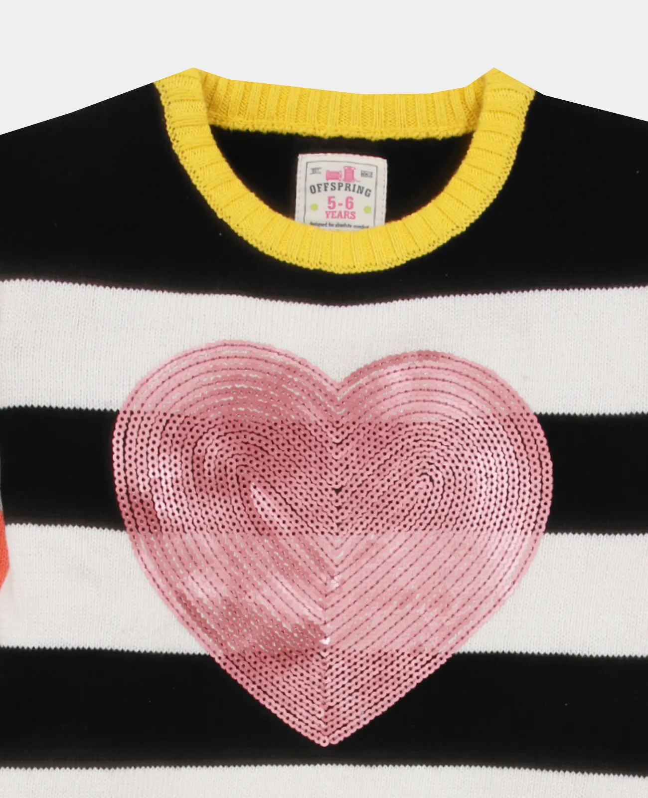 Girls L/S Striped Sweater