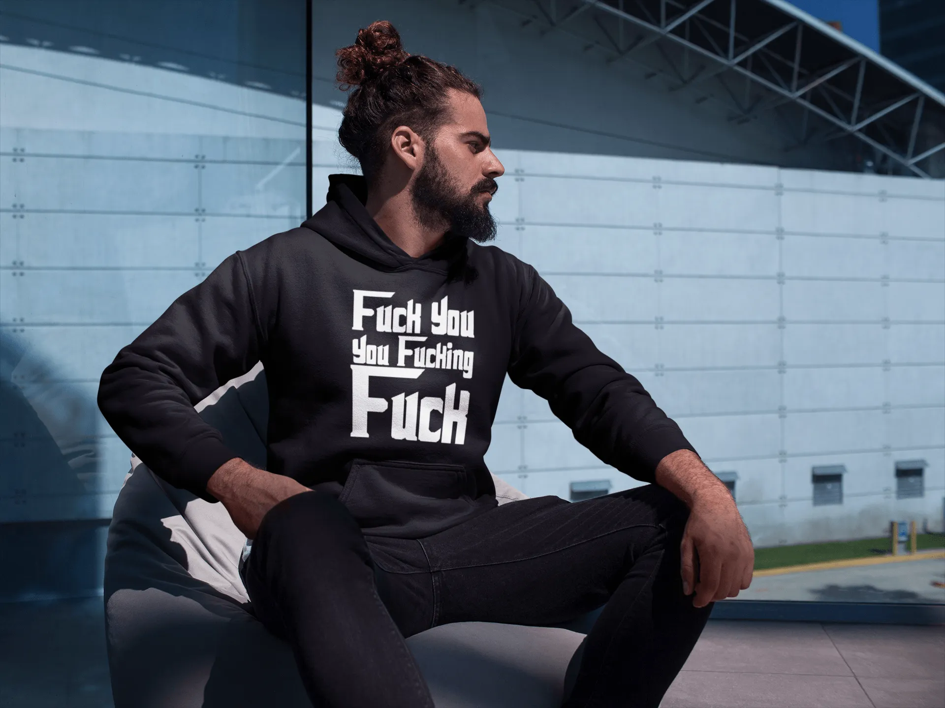 Godfather Hoodie Fu*k you Fu*king F**ck Top Koala Soft Style Pullover