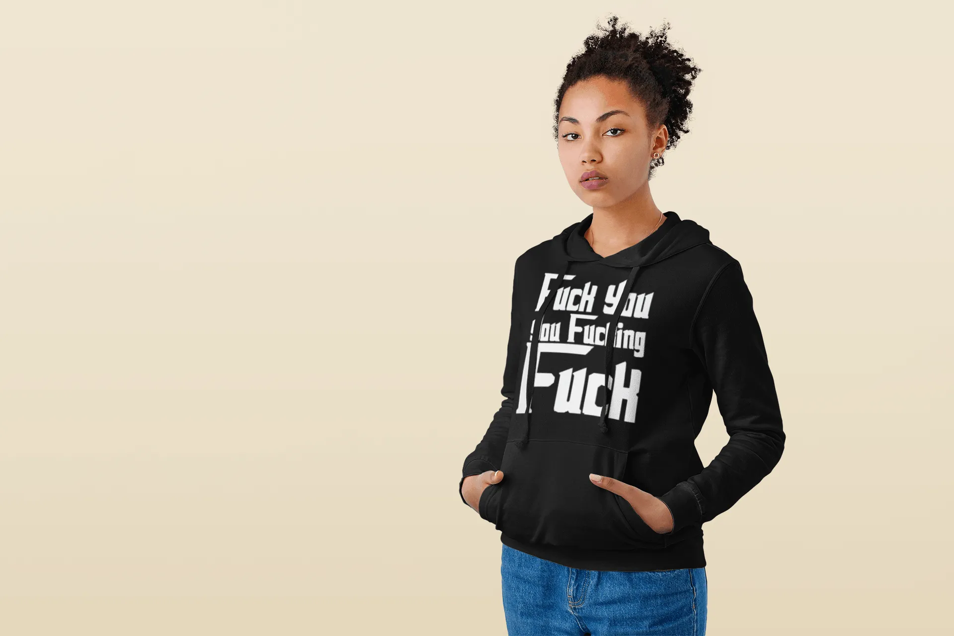 Godfather Hoodie Fu*k you Fu*king F**ck Top Koala Soft Style Pullover