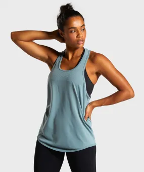 Gymshark Breeze Lightweight Seamless Vest - Turquoise