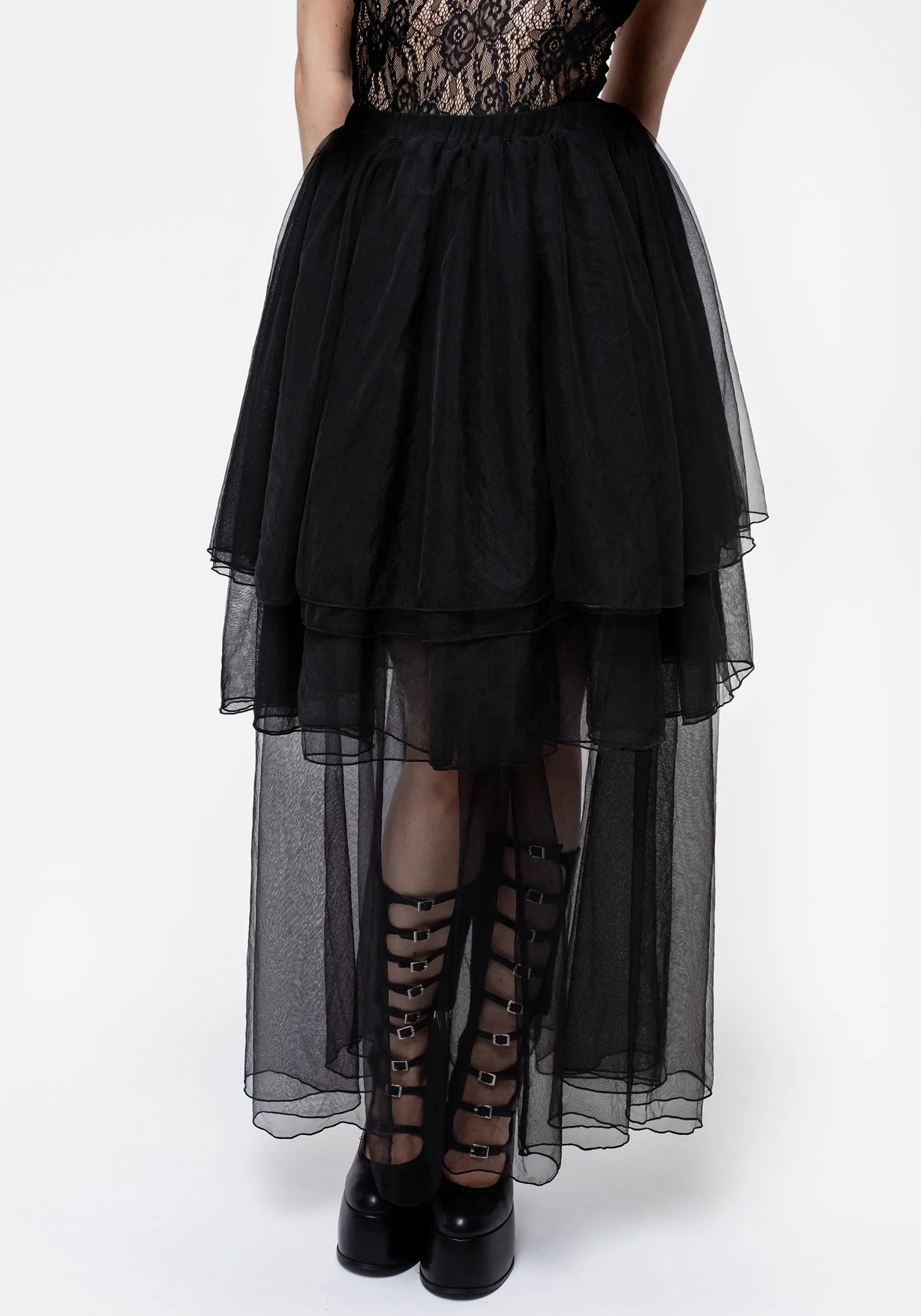 Headhunter Layered Tulle Maxi Skirt