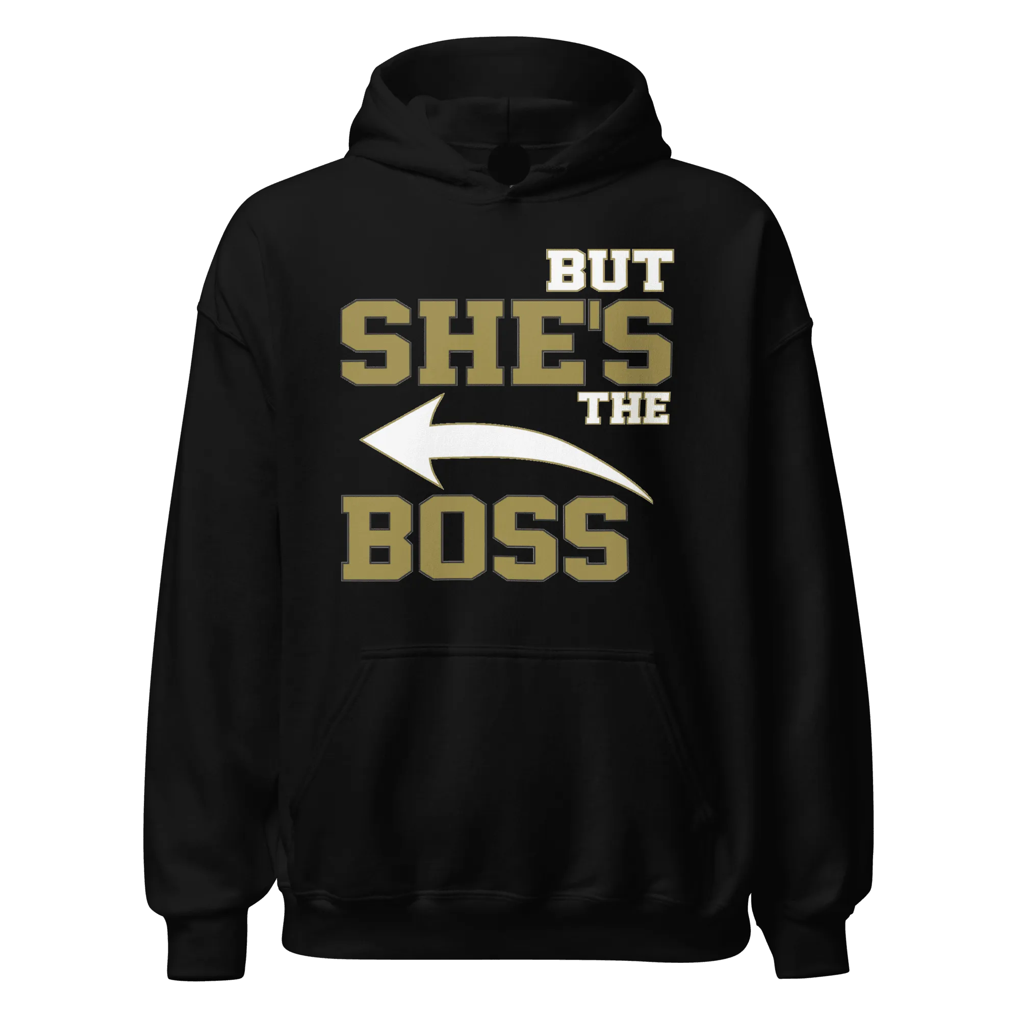 He's The Man But/She's the Boss Relationship Hoodie Set Ultra Soft Cotton Blend Pullover Hoodies