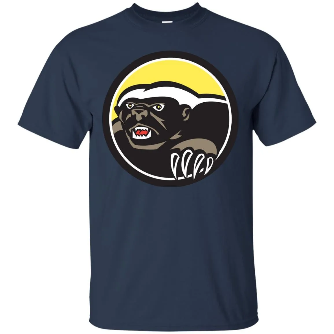 Honey Badger Claws Side Circle Retro T-Shirt