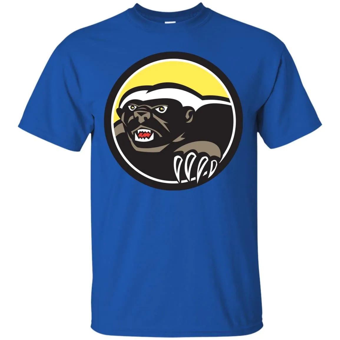 Honey Badger Claws Side Circle Retro T-Shirt