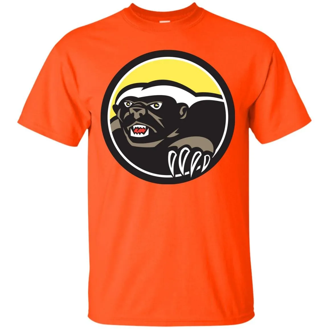 Honey Badger Claws Side Circle Retro T-Shirt