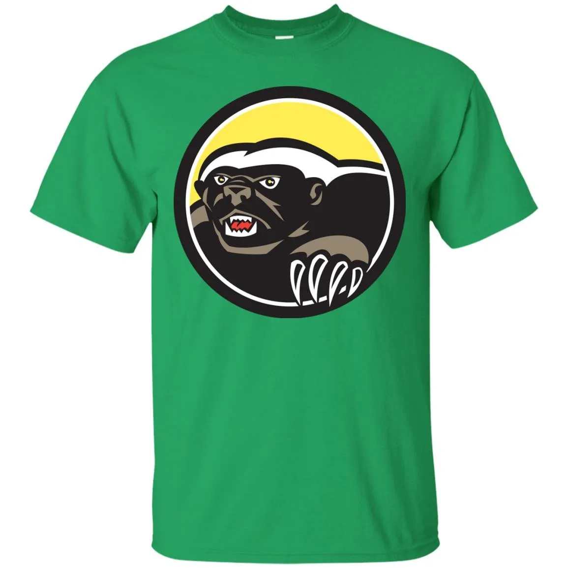 Honey Badger Claws Side Circle Retro T-Shirt