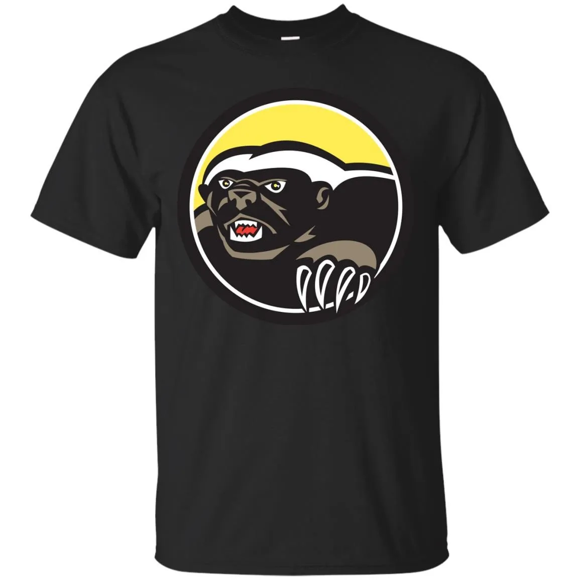 Honey Badger Claws Side Circle Retro T-Shirt