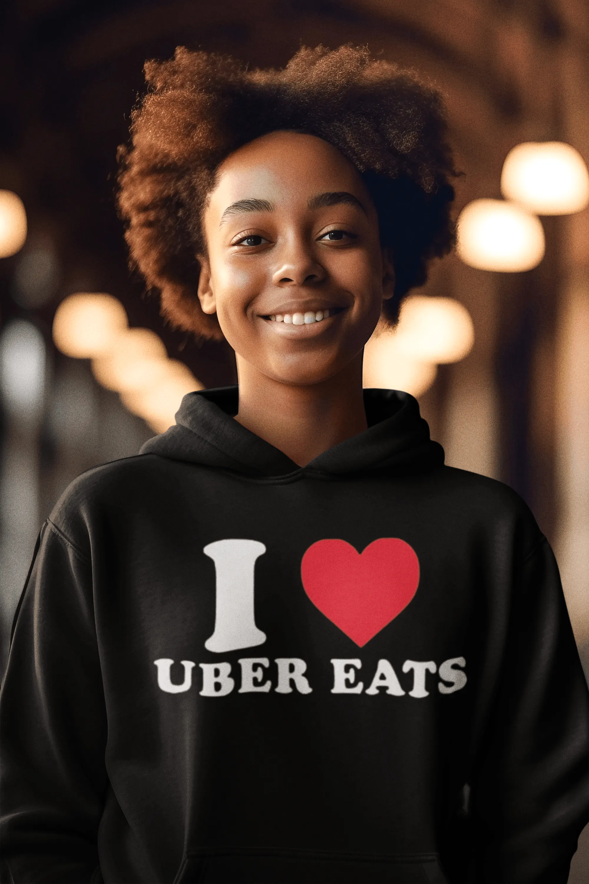 I Love Uber Eats Top Koala Softstyle Cotton Blend Unisex Pullover