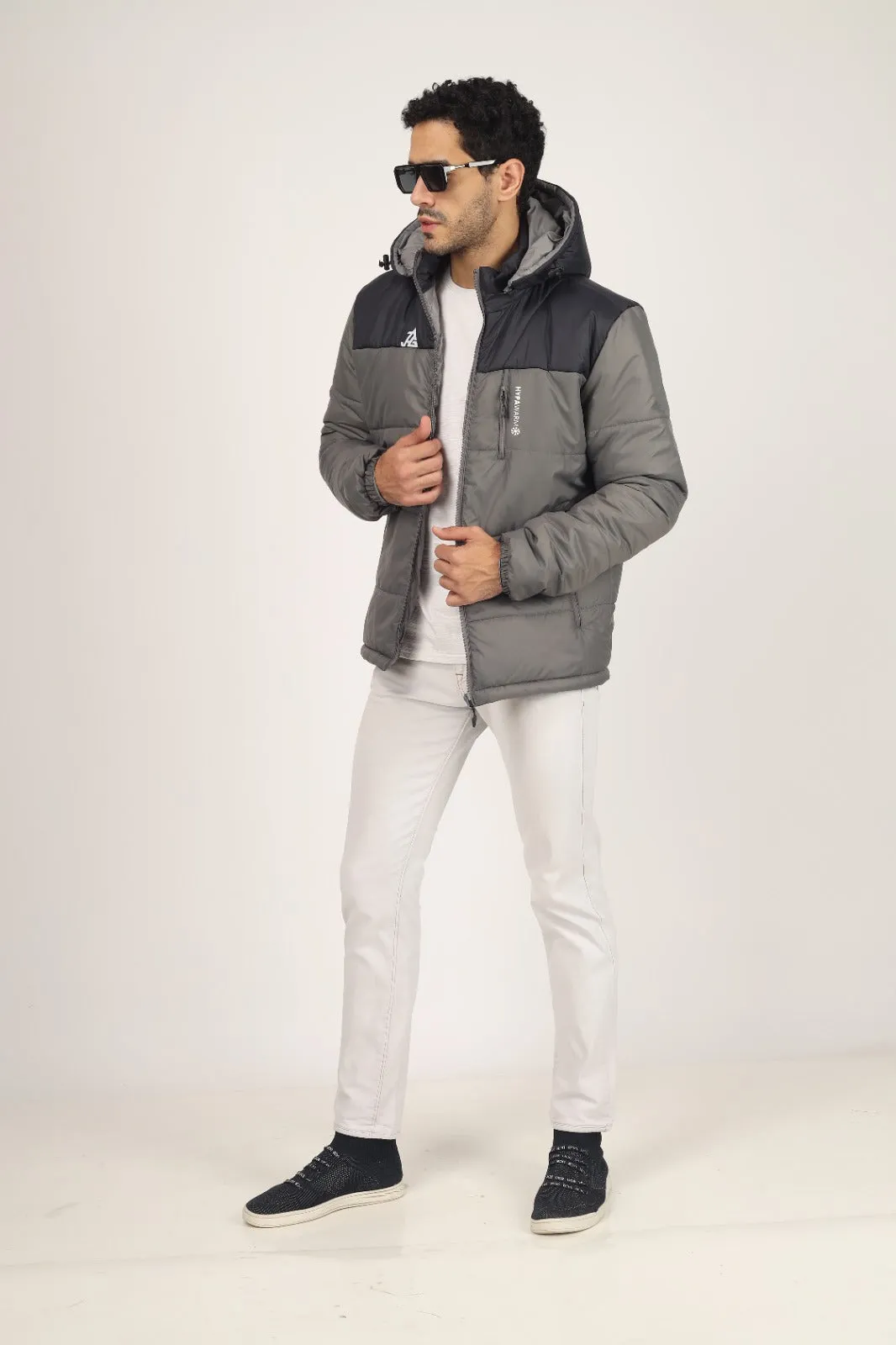 JAG Zanskar Series Ultra Light Minus 5 Quilted Jacket | Polyfill Jacket | Puffer Jacket | Grey-Blue