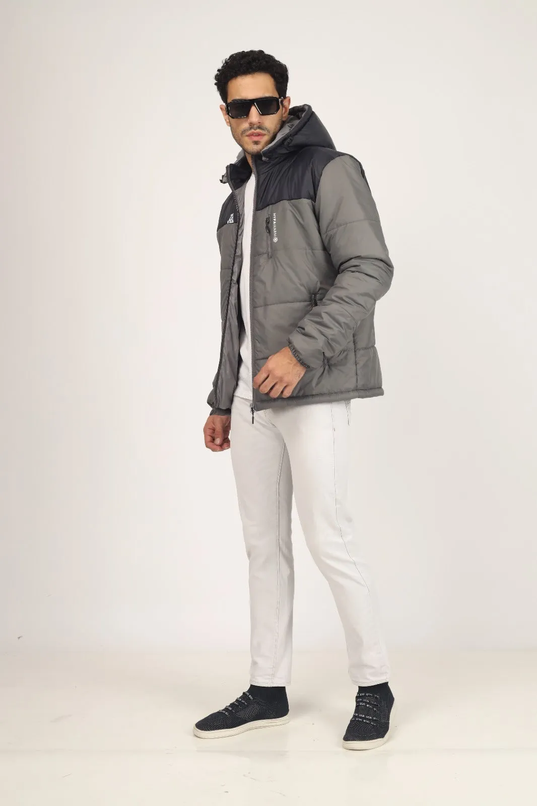 JAG Zanskar Series Ultra Light Minus 5 Quilted Jacket | Polyfill Jacket | Puffer Jacket | Grey-Blue