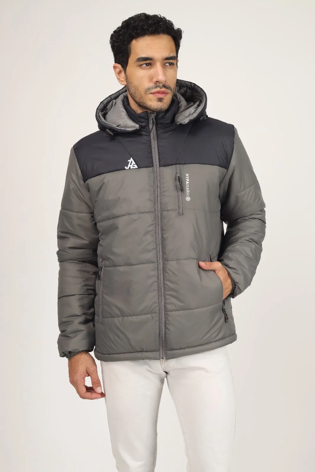 JAG Zanskar Series Ultra Light Minus 5 Quilted Jacket | Polyfill Jacket | Puffer Jacket | Grey-Blue