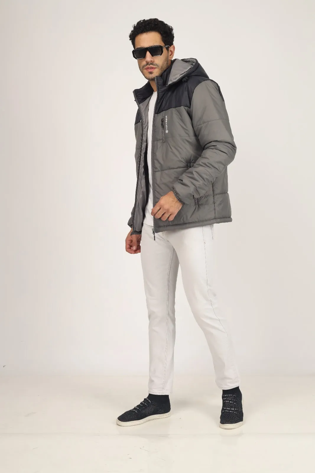 JAG Zanskar Series Ultra Light Minus 5 Quilted Jacket | Polyfill Jacket | Puffer Jacket | Grey-Blue