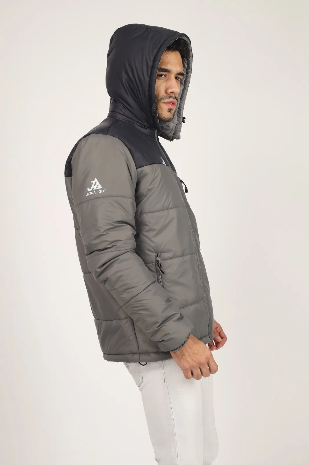 JAG Zanskar Series Ultra Light Minus 5 Quilted Jacket | Polyfill Jacket | Puffer Jacket | Grey-Blue