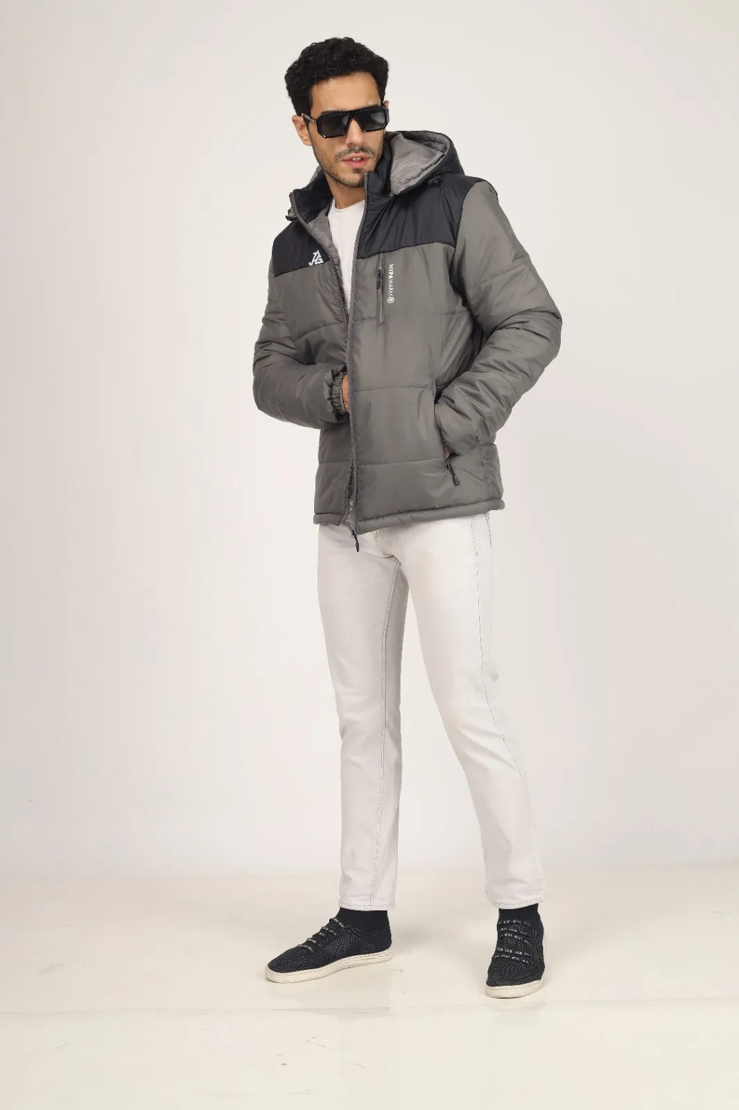 JAG Zanskar Series Ultra Light Minus 5 Quilted Jacket | Polyfill Jacket | Puffer Jacket | Grey-Blue