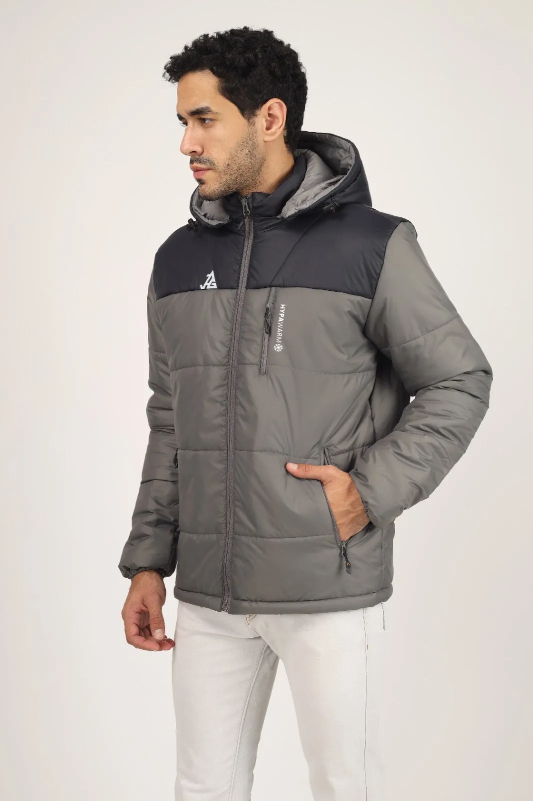 JAG Zanskar Series Ultra Light Minus 5 Quilted Jacket | Polyfill Jacket | Puffer Jacket | Grey-Blue