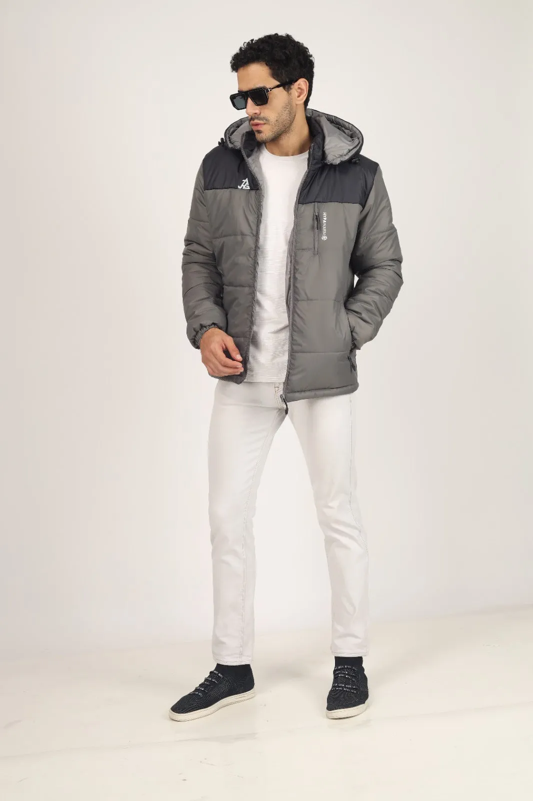 JAG Zanskar Series Ultra Light Minus 5 Quilted Jacket | Polyfill Jacket | Puffer Jacket | Grey-Blue