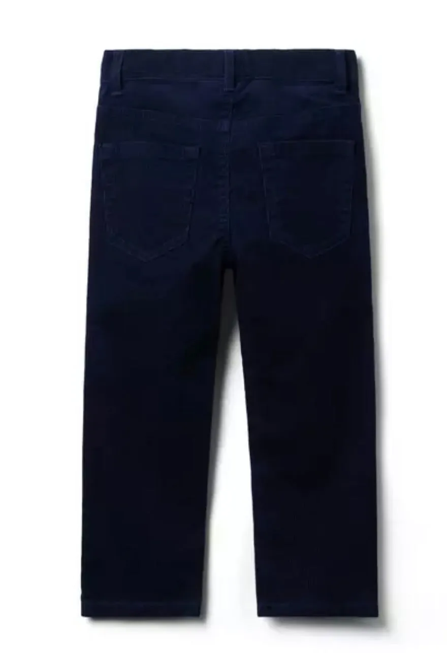 Janie and Jack, CORD PANTS-NAVY