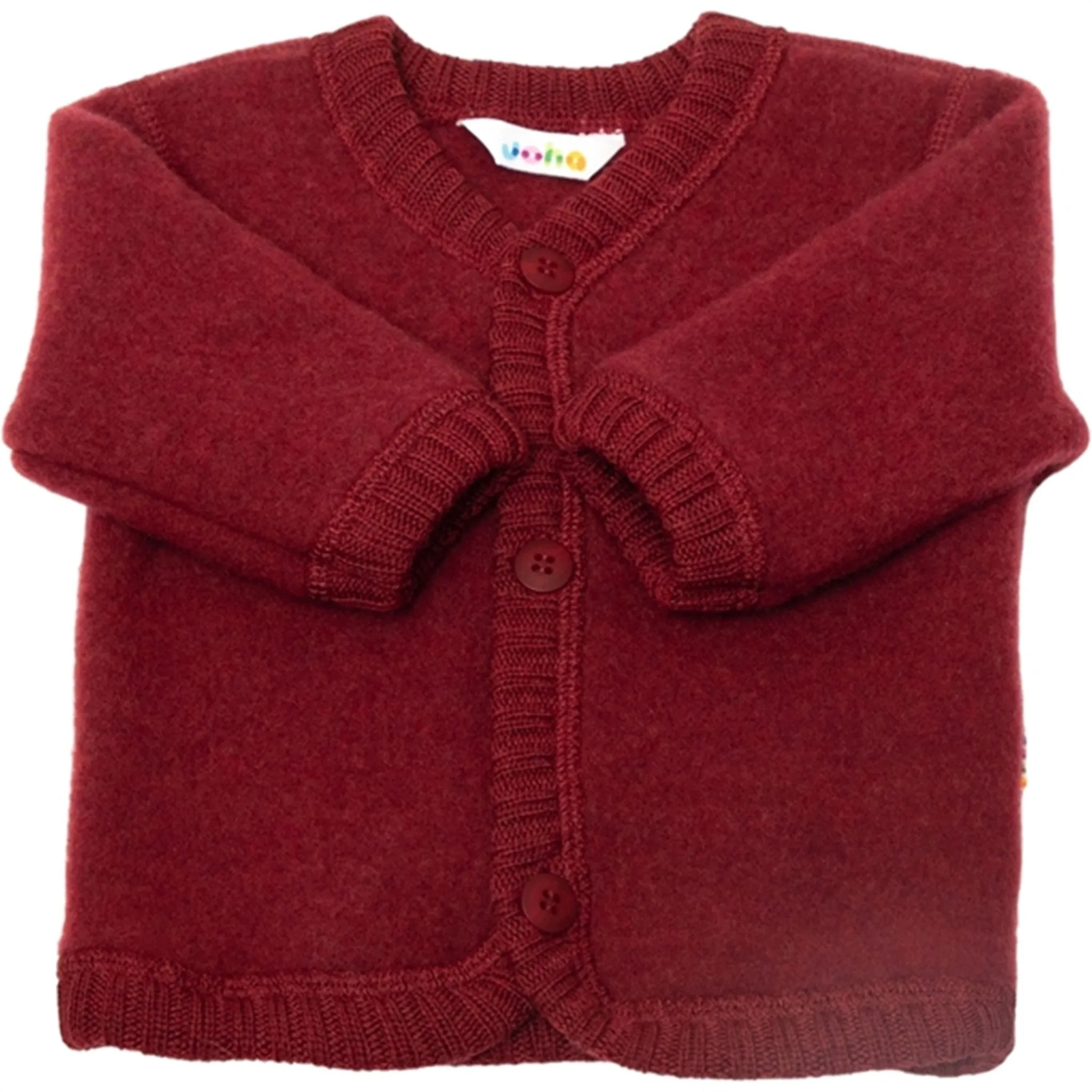 Joha Soft Wool Bordeaux Cardigan