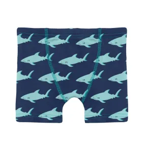 KicKee Pants Flag Blue Sharky Boys Boxer Brief