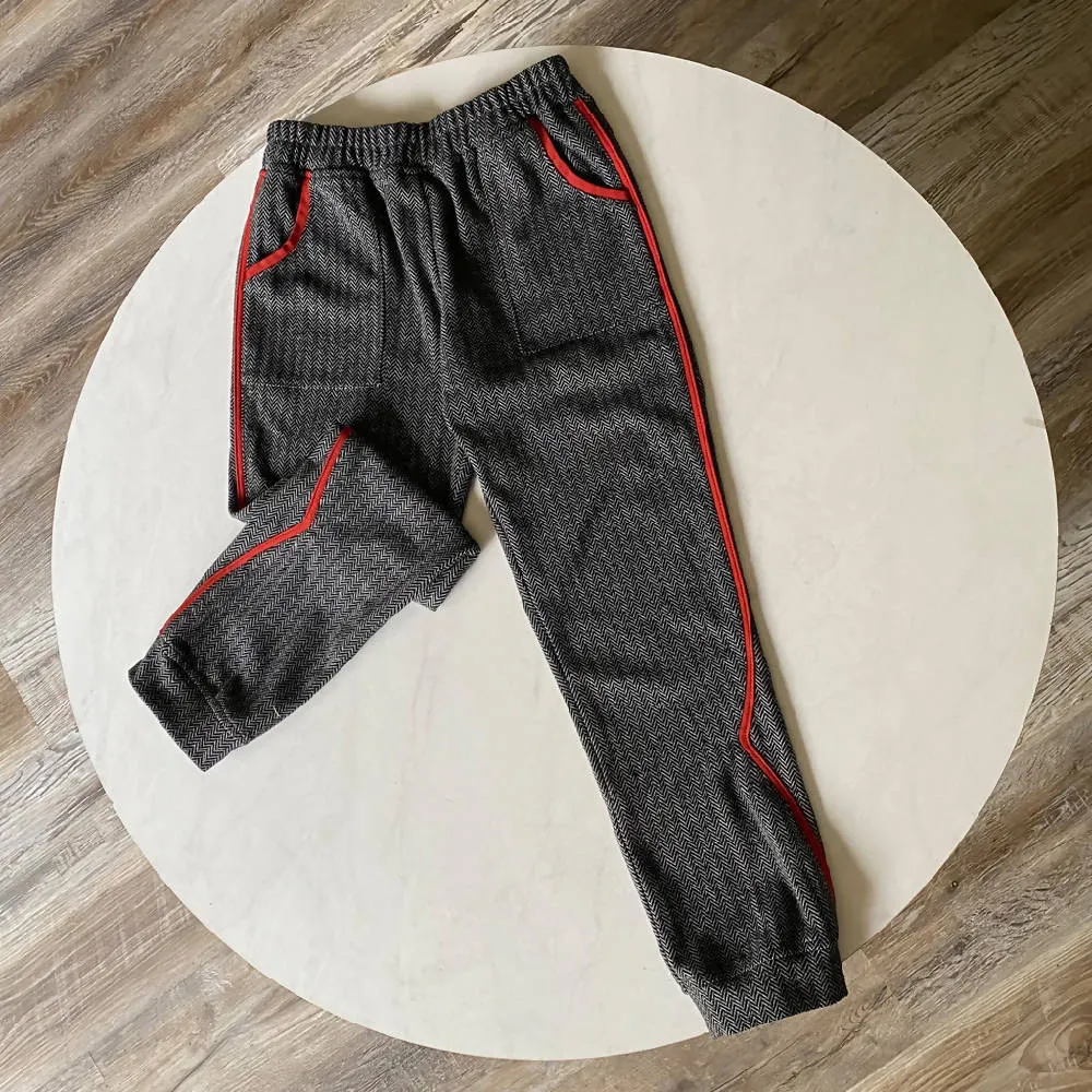 Kids Herringbone Track Pant