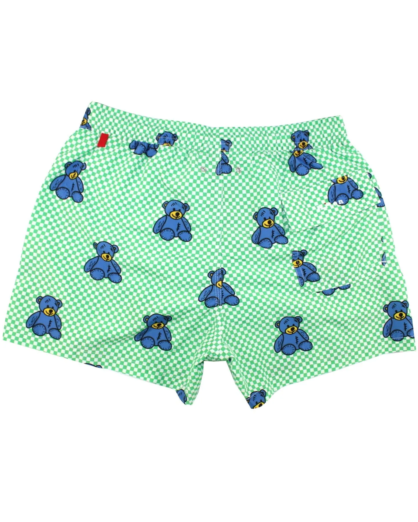 Kiton Swim Shorts M Green Teddy Bear Novelty - Men Swimwear SALE