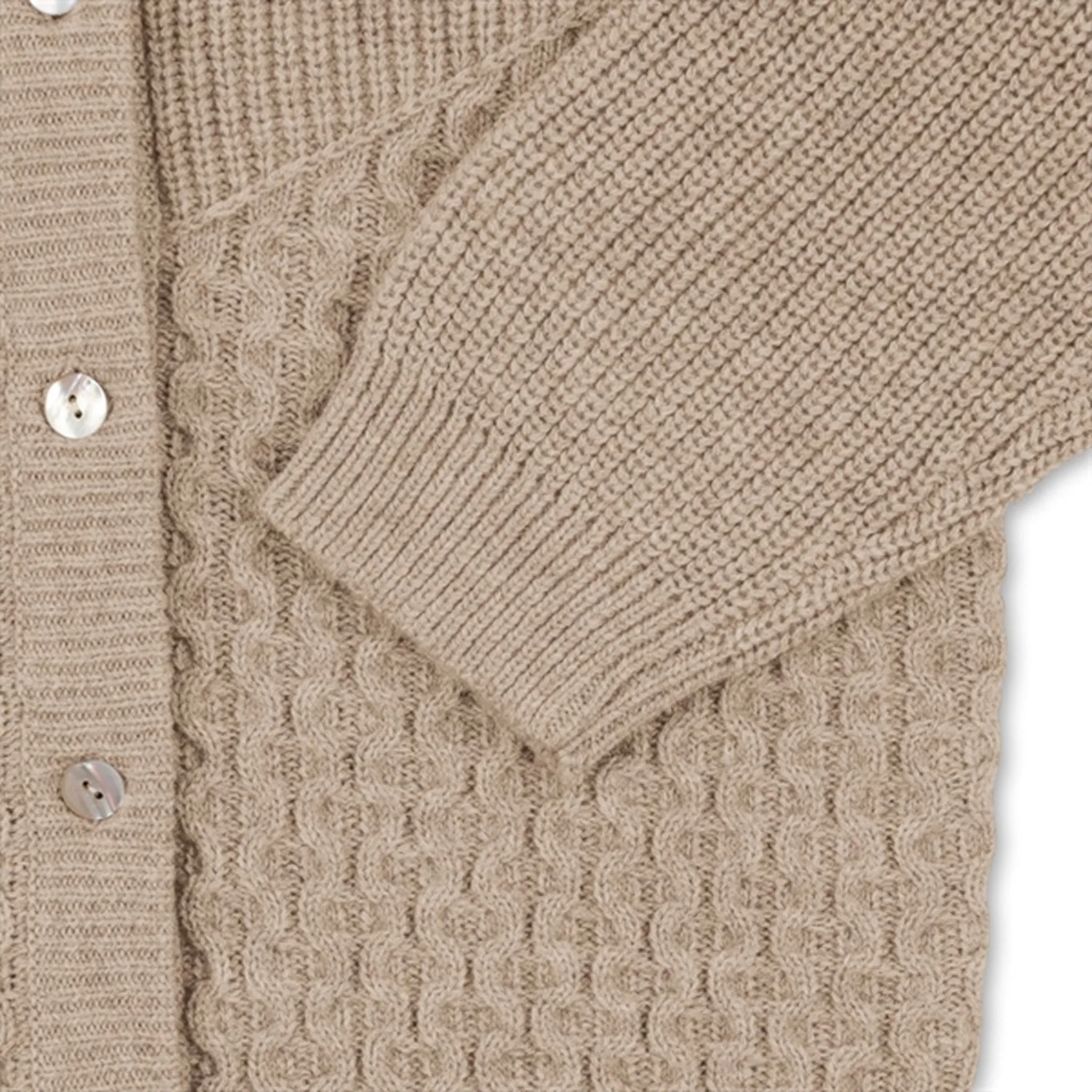 Konges Sløjd Creme Harri Knit Wool Cardigan