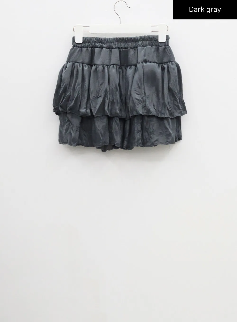 Layered Ruched Mini Skirt CF301