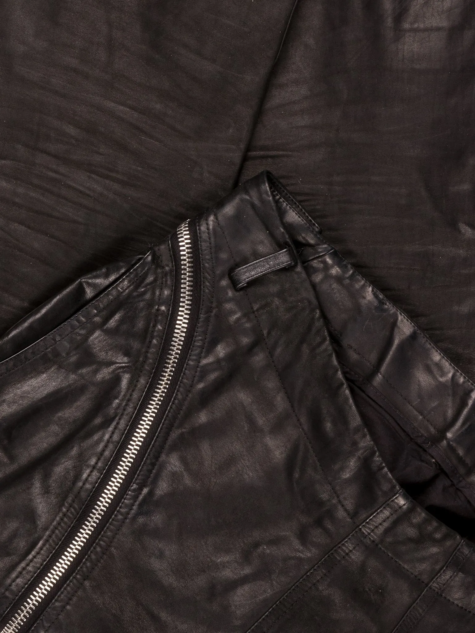 Leather Aircut Trousers