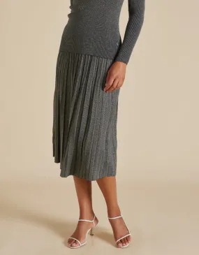 Lexi Knit Skirt Lurex OLIVE